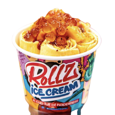 Mango Delight rolled ice cream