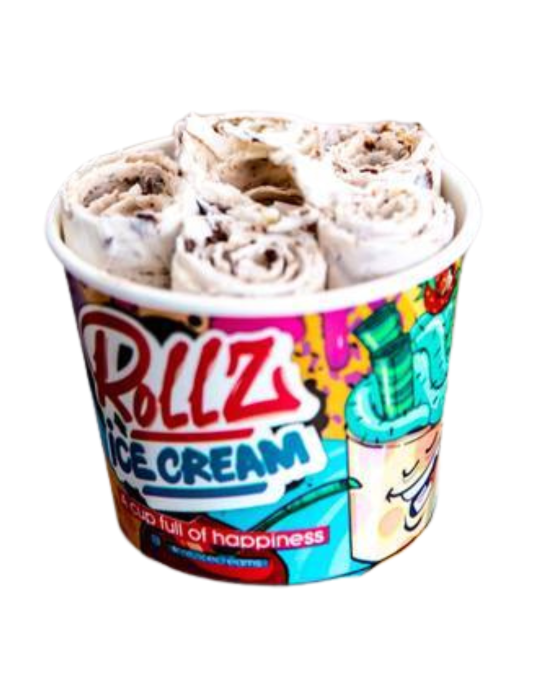 Nutella Crunch rolled ice cream