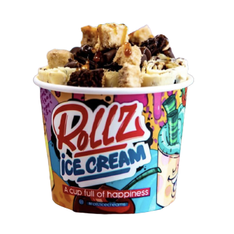 Tiramisu rolled ice cream